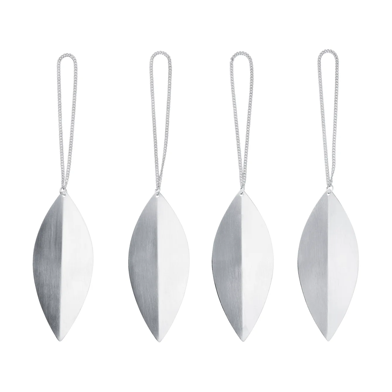 Colgantes de Navidad Leaf, Silver, 4-pack Ferm Living