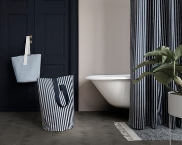 Cortina de baño Chambray - azul-gris - ferm LIVING