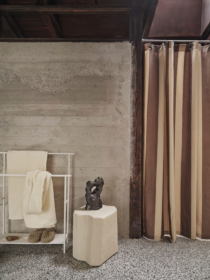 Cortina de baño Chambray, Carob brown-parchment Ferm Living