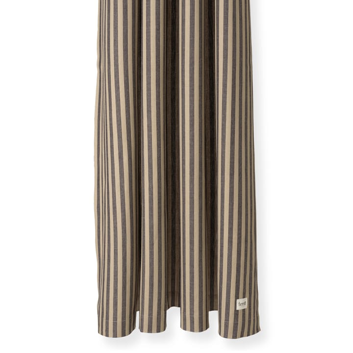 Cortina de baño Chambray - Sand-black - Ferm LIVING