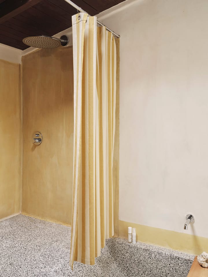 Cortina de baño Chambray, Warm yellow-parchment Ferm Living