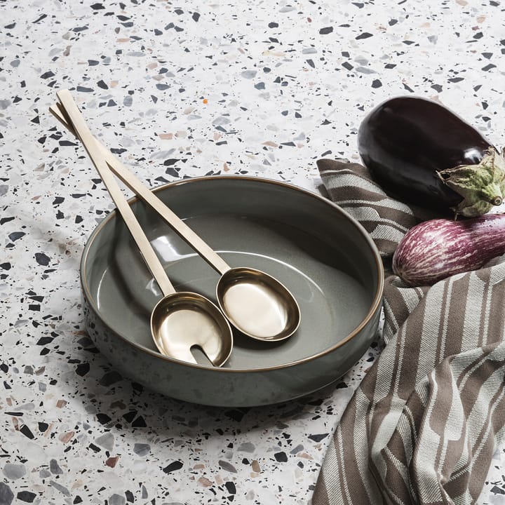 Cubiertos de ensalada Fein 2 piezas, latón Ferm Living
