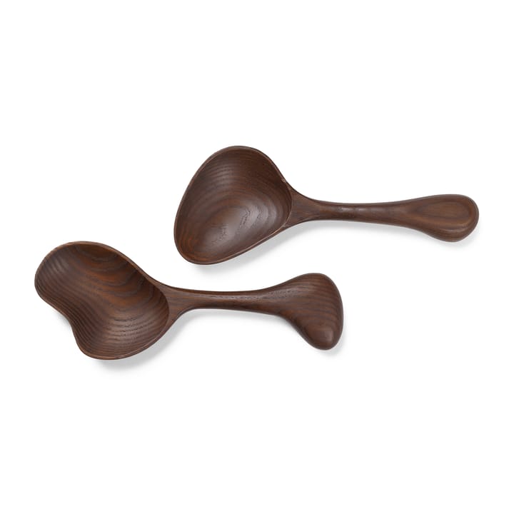 Cubiertos de ensalada Os 2 piezas - Dark brown - Ferm Living