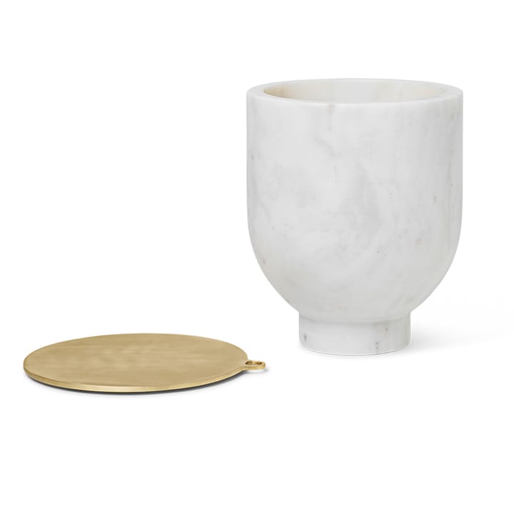 Cubitera Alza, blanco mármol Ferm Living