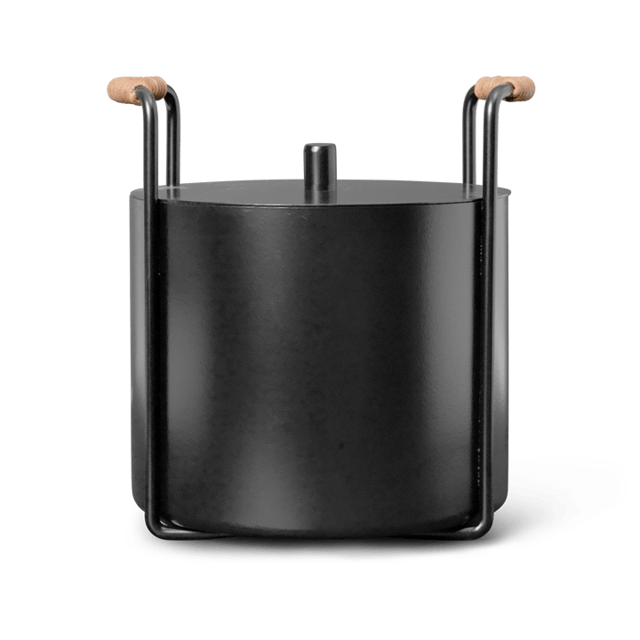 Cubo de leña y ceniza Port - Black - Ferm Living