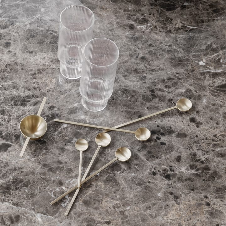 Cuchara para bebida Fein, latón Ferm Living