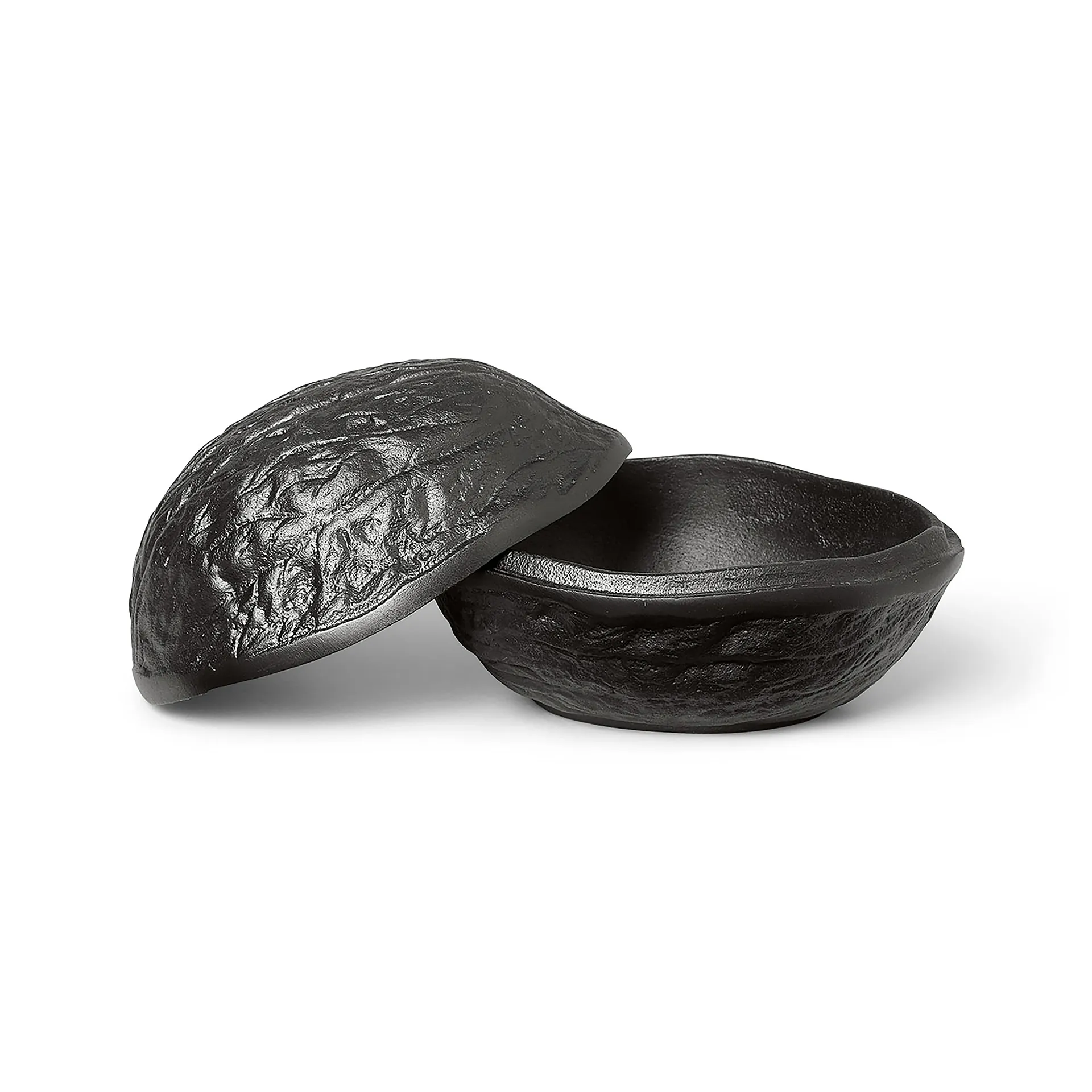 Cuenco de nueces con tapa Forest nut box 7,5 cm, Aluminio ennegrecido Ferm Living