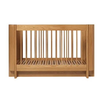 Cuna de bebé Tilu - Natural oak, 129x68,5x80 cm - Ferm Living