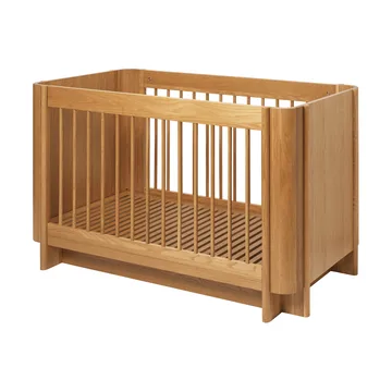 Cuna de bebé Tilu - Natural oak, 129x68,5x80 cm - Ferm Living