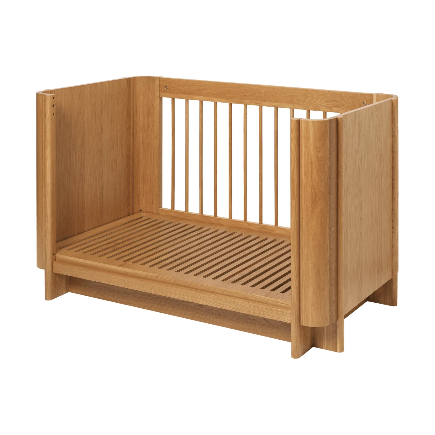 Cuna de bebé Tilu, Natural oak, 129x68,5x80 cm Ferm Living