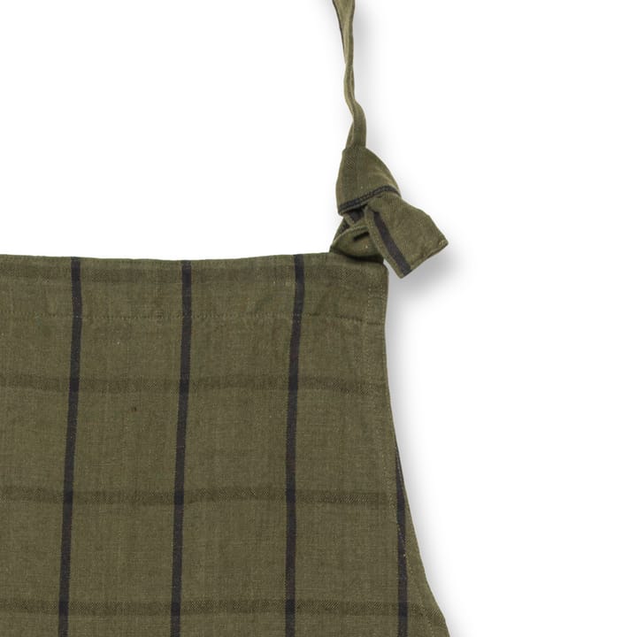 Delantal Hale, verde-negro Ferm Living