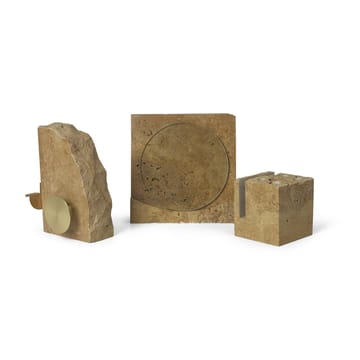 Dispensador de cinta adhesiva Klint 11,6x17 cm - Beige travertin - Ferm Living