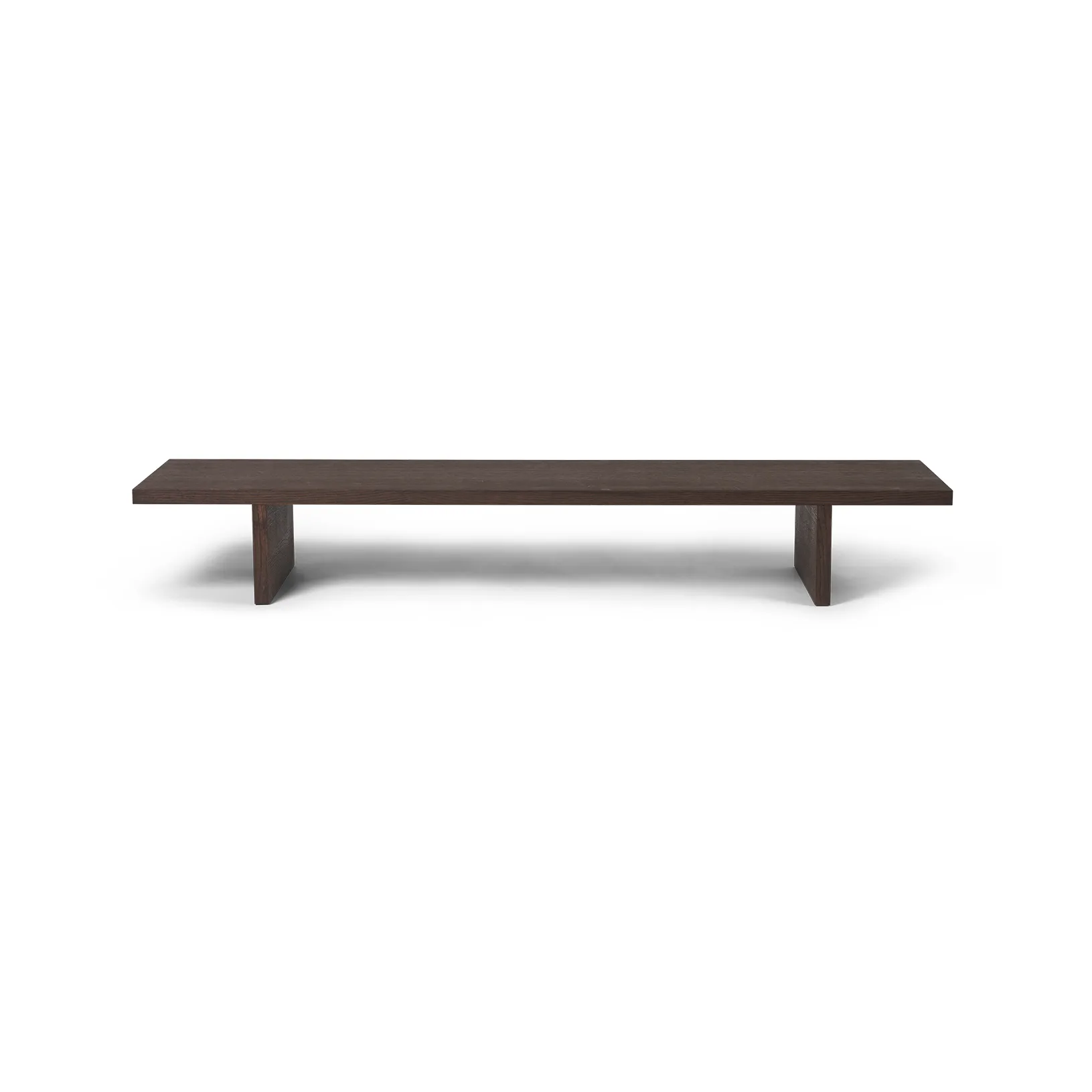 display table Mesa auxiliar Kona, Dark stained oak veneer Ferm Living