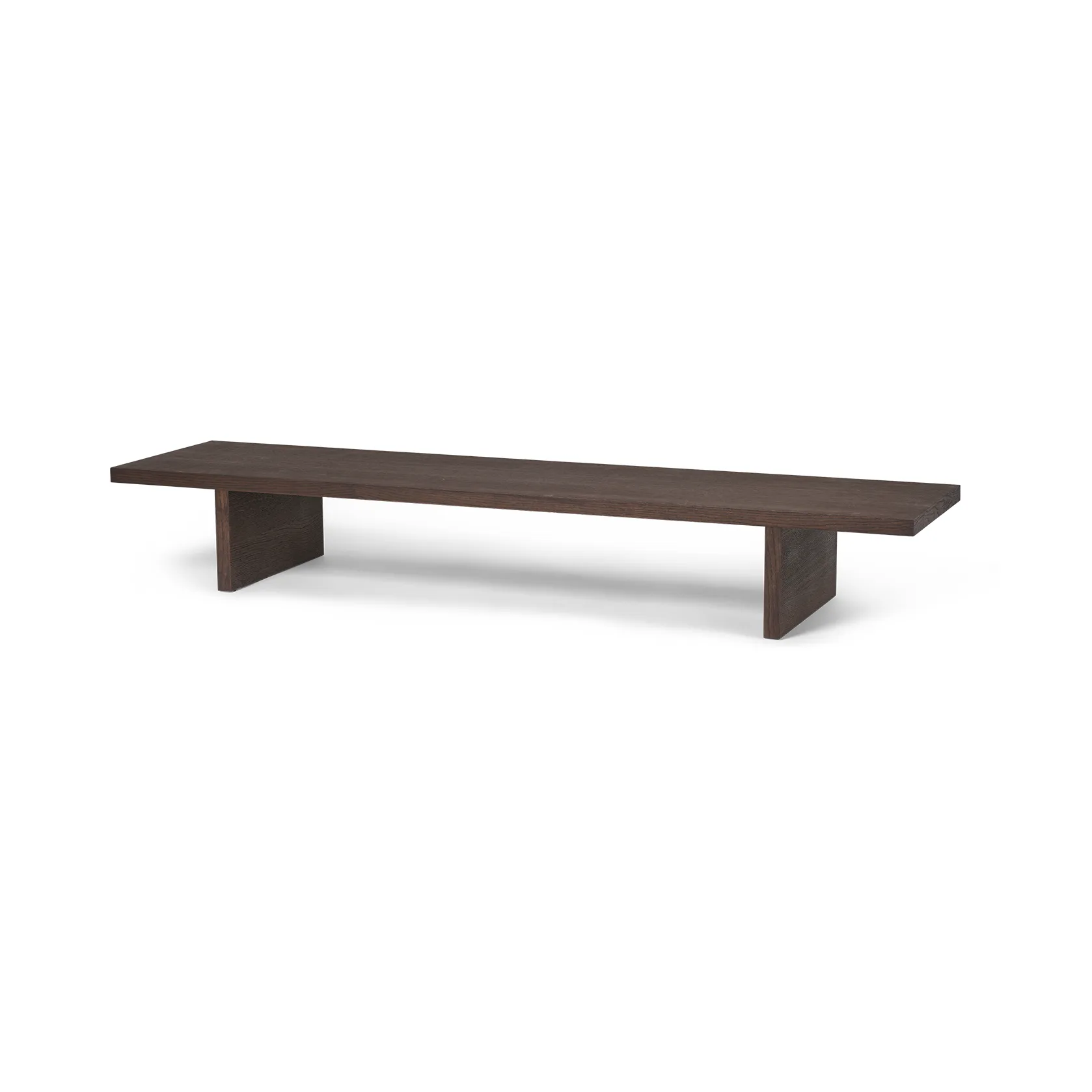 display table Mesa auxiliar Kona, Dark stained oak veneer Ferm Living