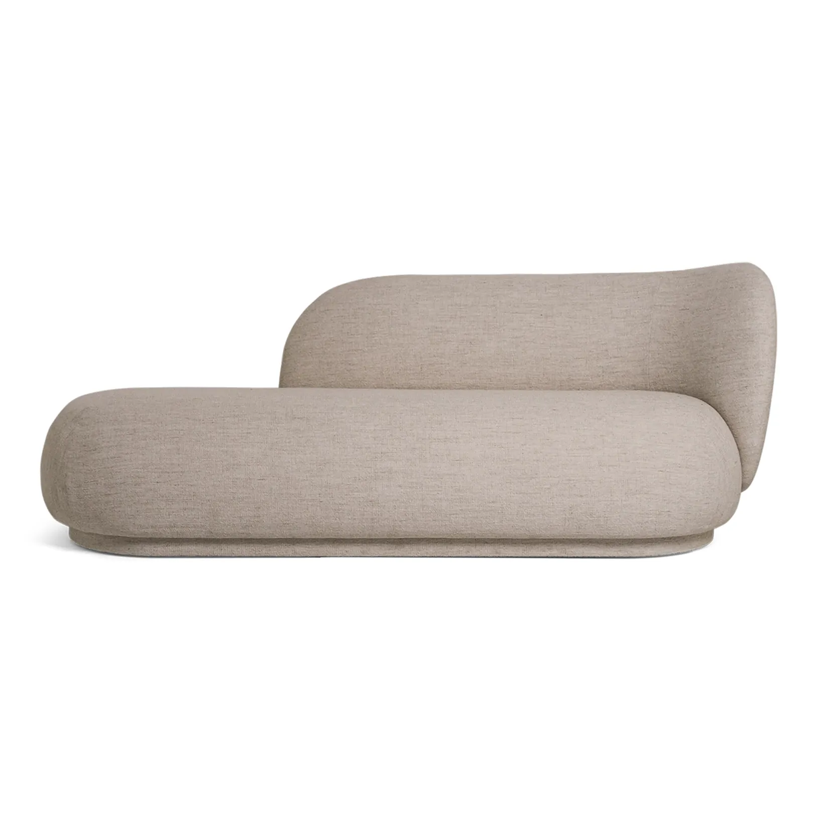 Diván bouclé Rico derecha, Bouclé sand Ferm Living