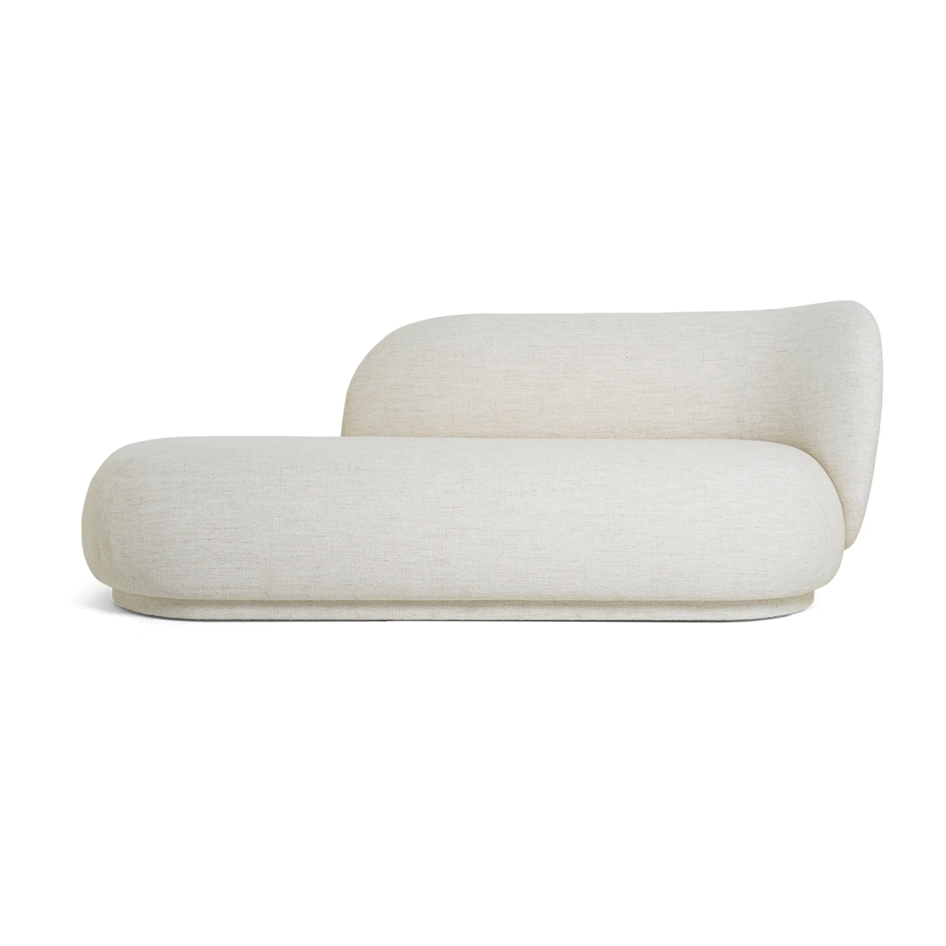 Diván bouclé Rico derecha, Offwhite Ferm Living