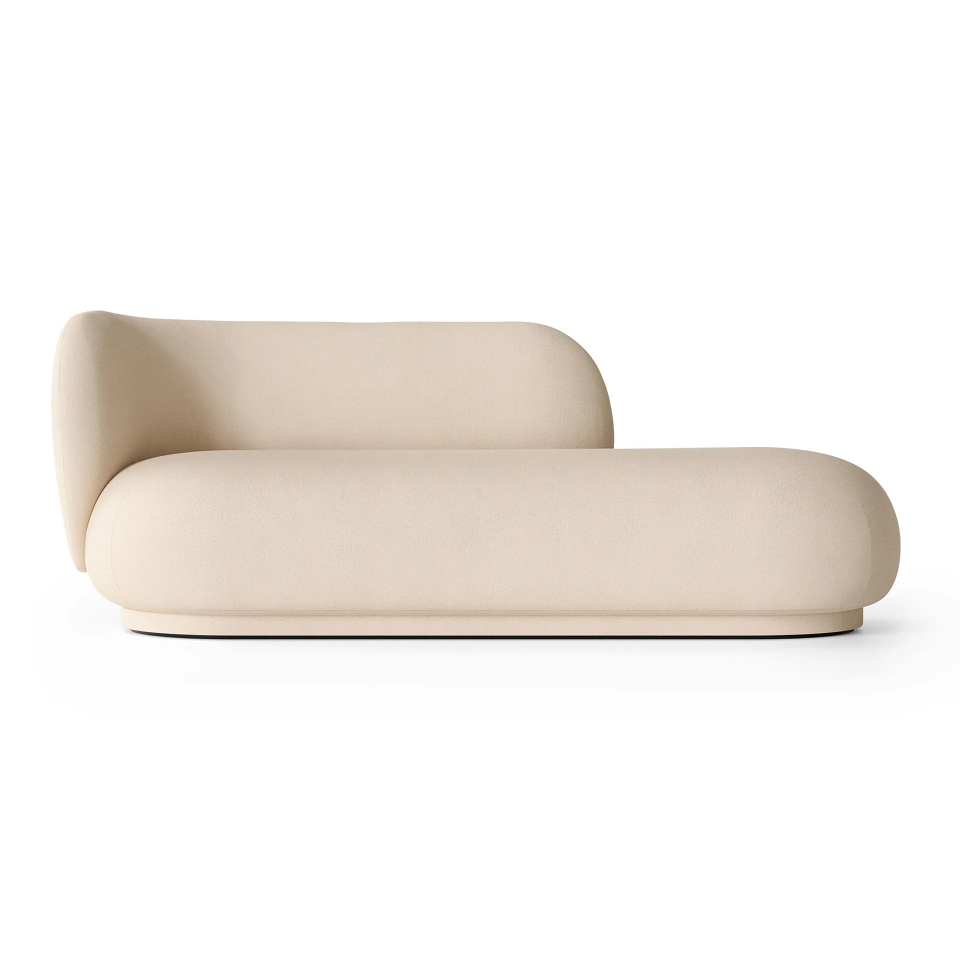 Diván Rico izquierda, Brushed offwhite Ferm Living
