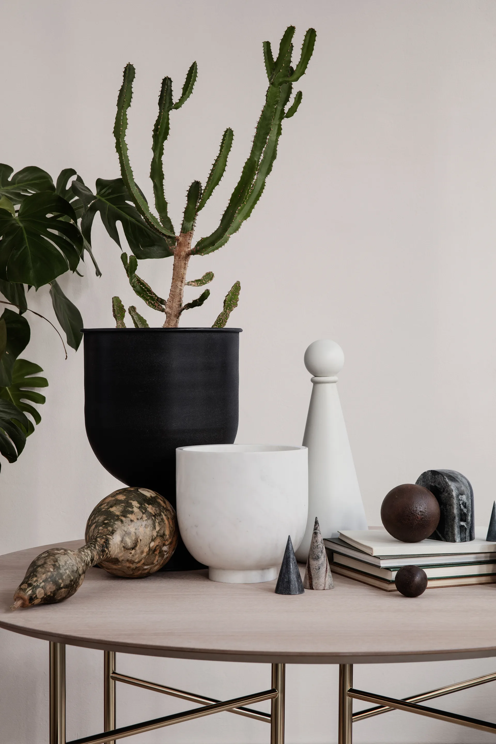Enfriador de champán Alza, White Marble Ferm Living