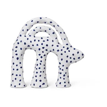 Escultura Mumbo 14,5x18,5 cm - White-blue - Ferm Living