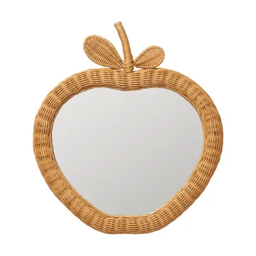 Espejo Apple braided - Natural, 40x3x45 cm - Ferm Living