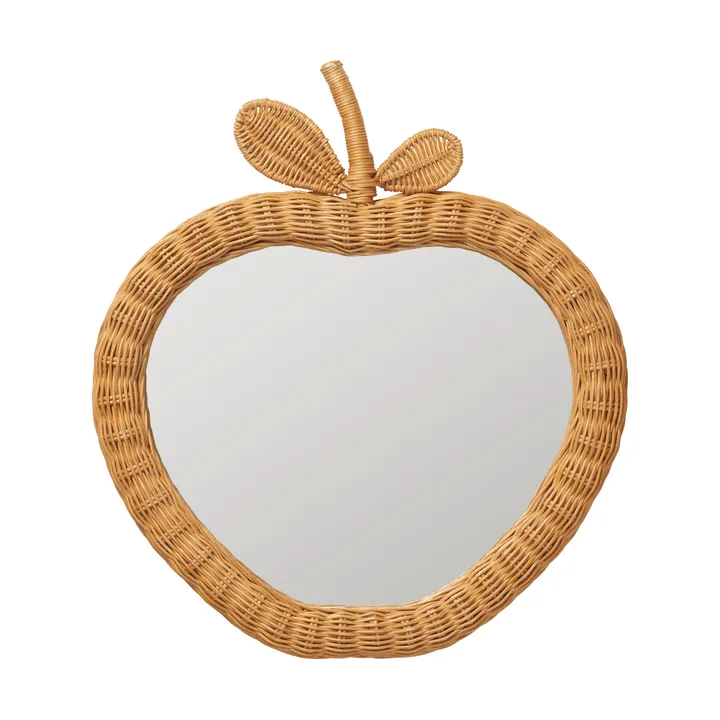 Espejo Apple braided - Natural, 40x3x45 cm - Ferm Living