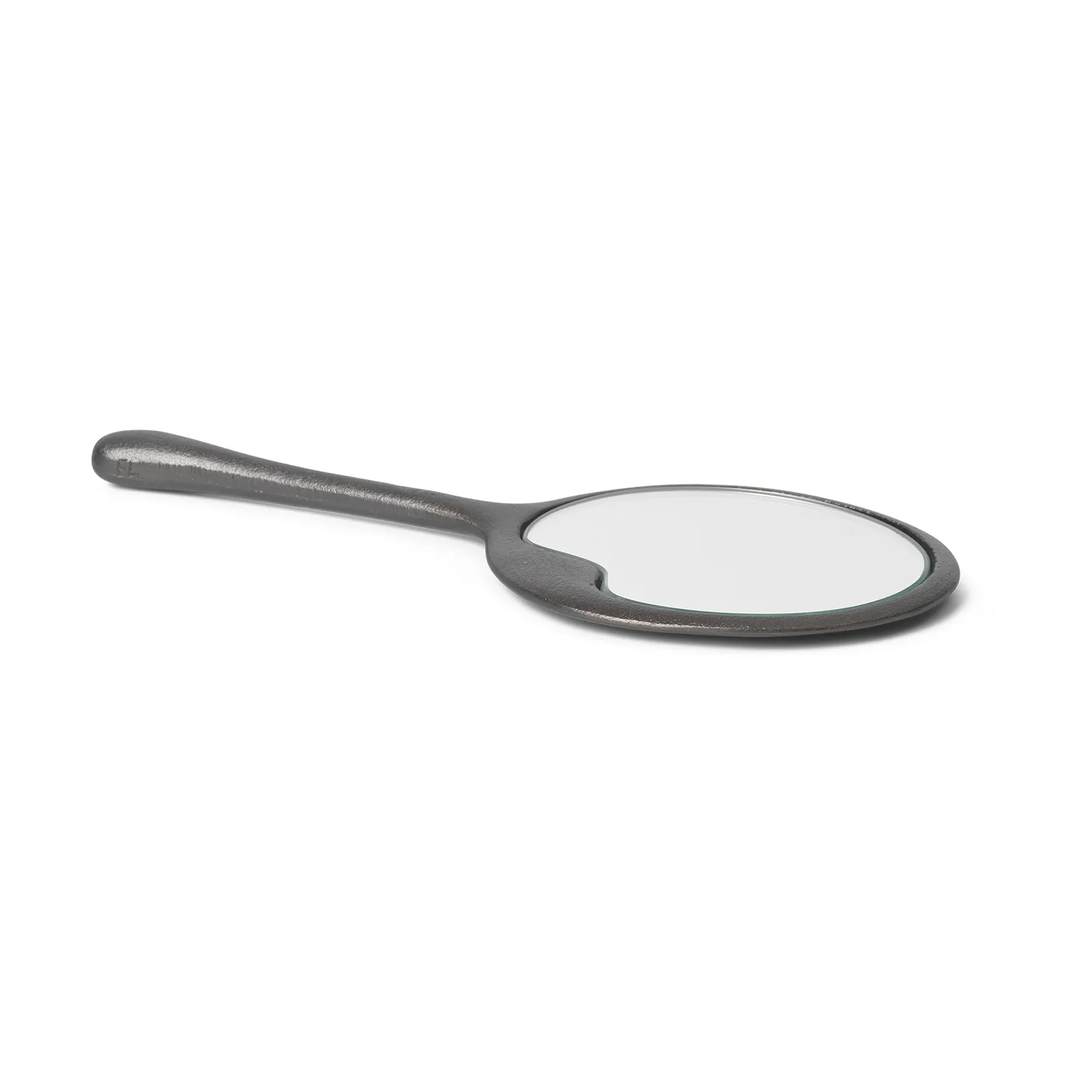 Espejo de mano Lava, Aluminio ennegrecido Ferm Living