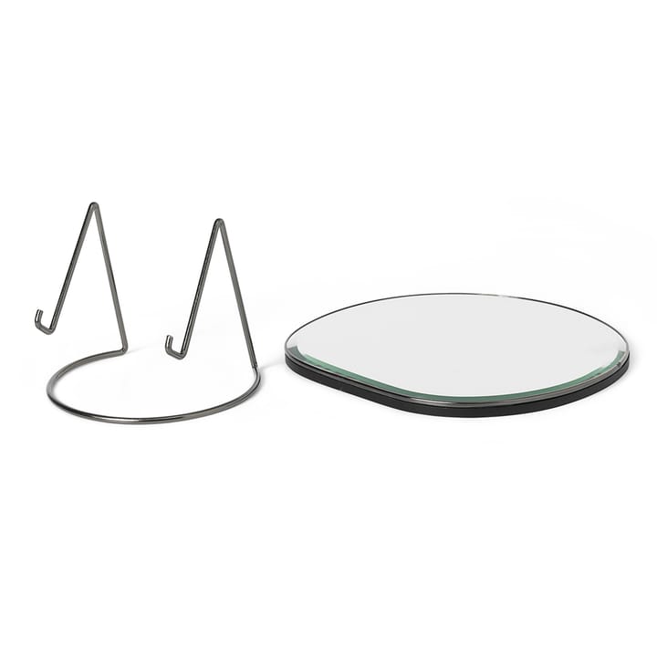Espejo de mesa Pond, Dark chrome Ferm Living