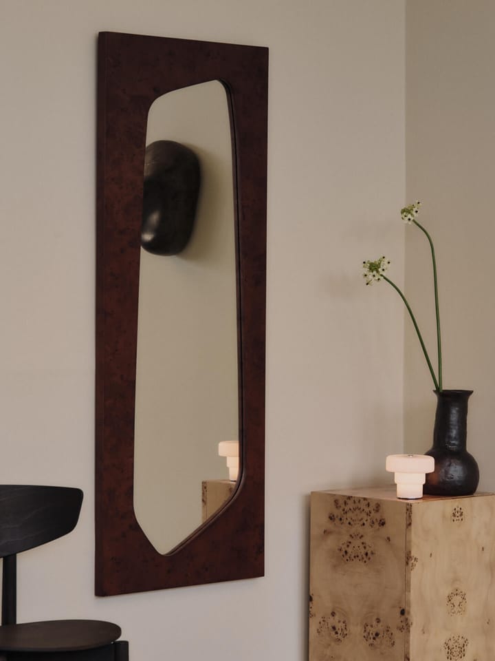Espejo Folia, Dark stained burl, 135 cm Ferm Living