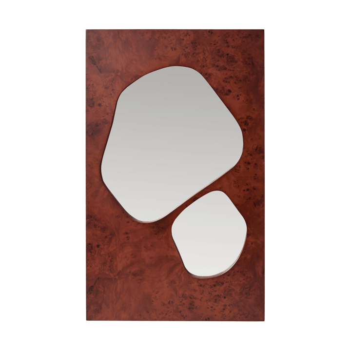 Espejo Folia - Dark stained burl, 82 cm - Ferm Living