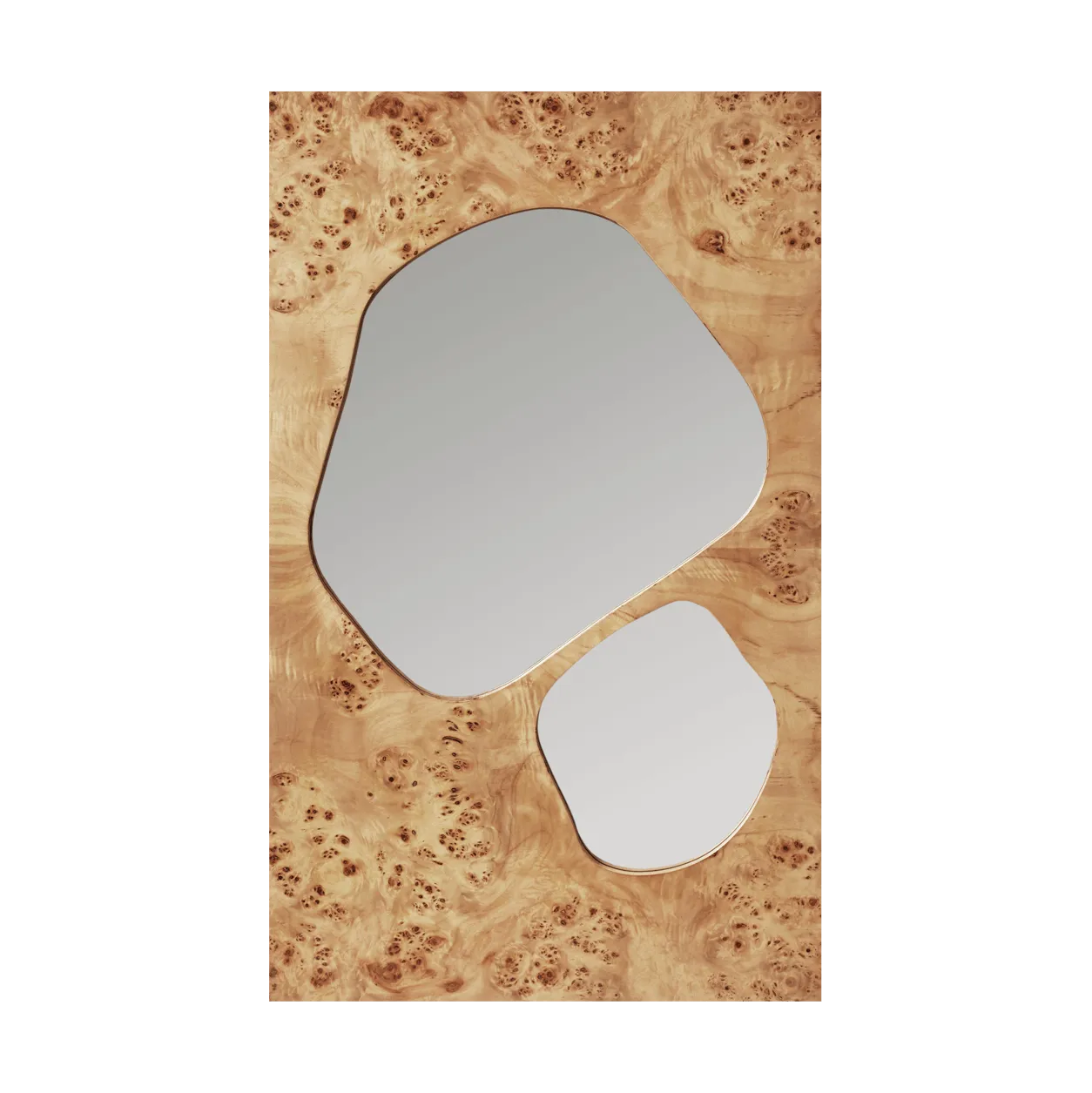 Espejo Folia, Natural burl, 82 cm Ferm Living