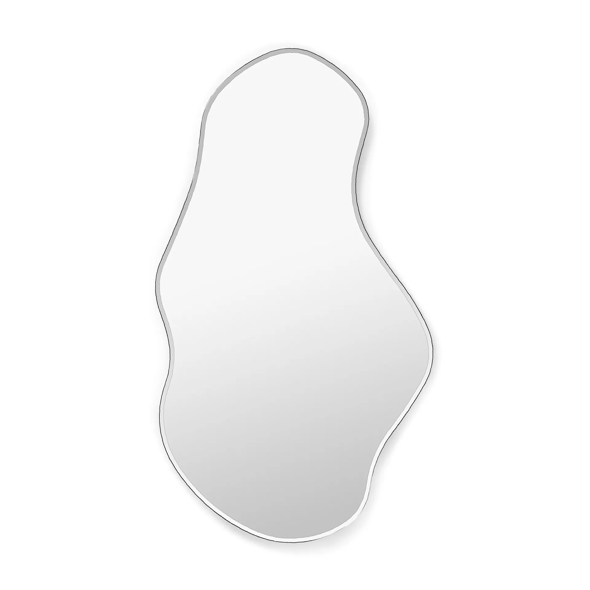 Espejo Pond large, Dark chrome Ferm Living