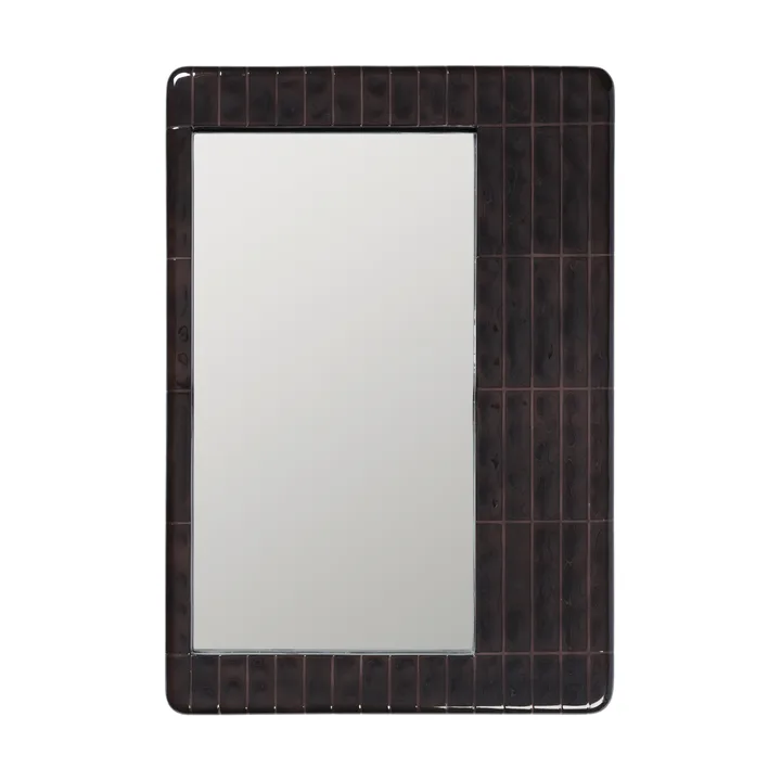 Espejo Tiling - Dark chocolate, 59x85 cm - Ferm Living