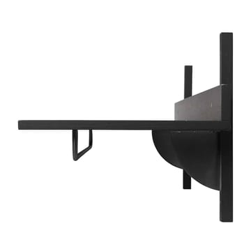 Estante con barra Sector 37 x 87 cm - Black ash-black brass - ferm LIVING