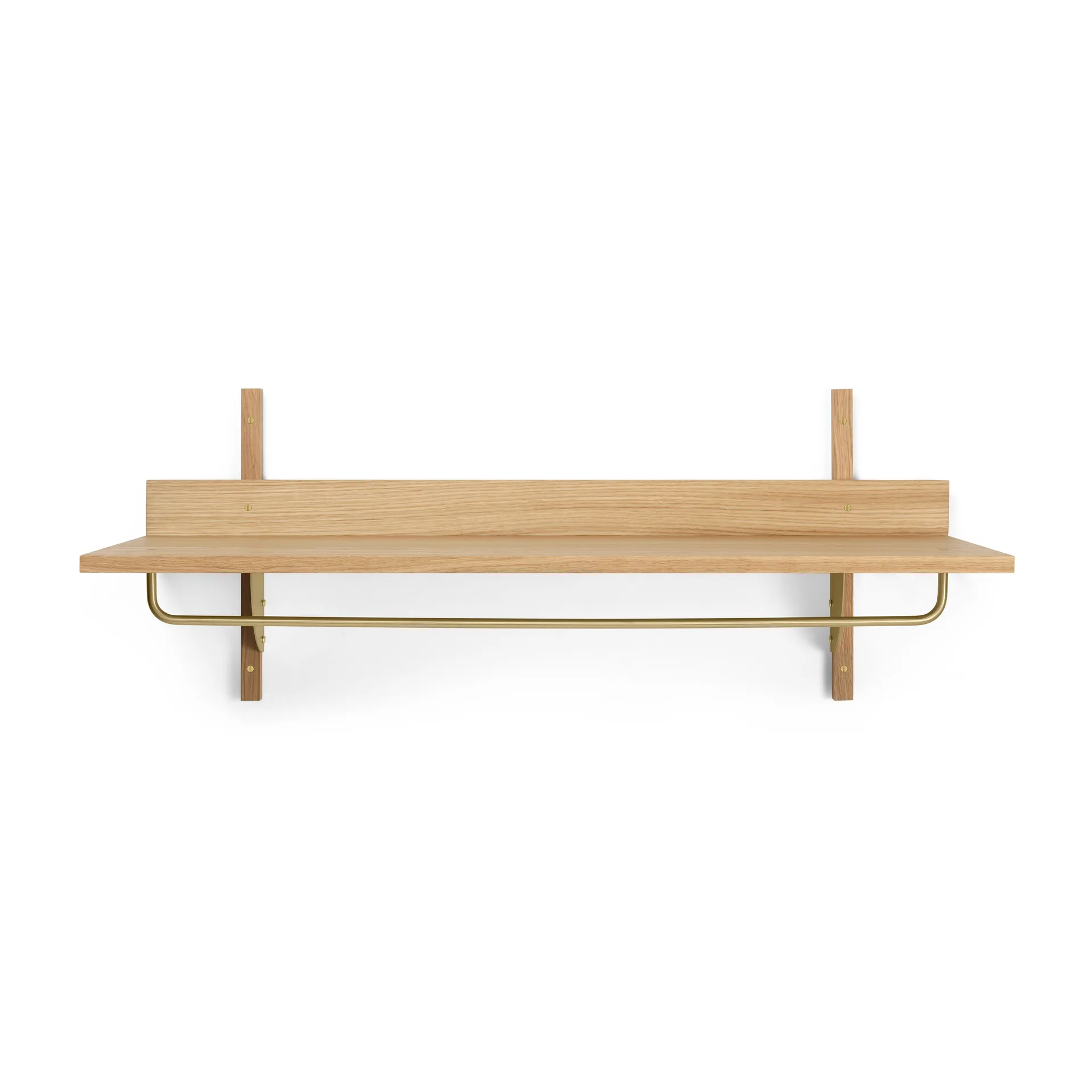 Estante con barra Sector 37 x 87 cm, Oak-brass Ferm Living