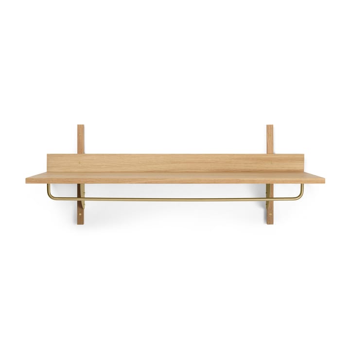 Estante con barra Sector 37 x 87 cm - Oak-brass - Ferm Living