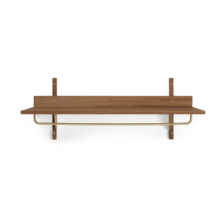 Estante con barra Sector 37 x 87 cm - Smoked Oak, brass - Ferm Living