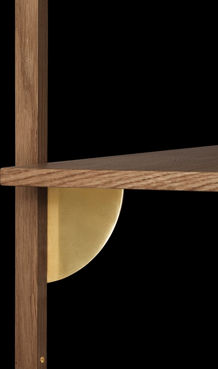 Estante Sector L/S, Smoked Oak, brass Ferm Living