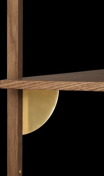 Estante Sector S/S - Smoked Oak, brass - Ferm Living