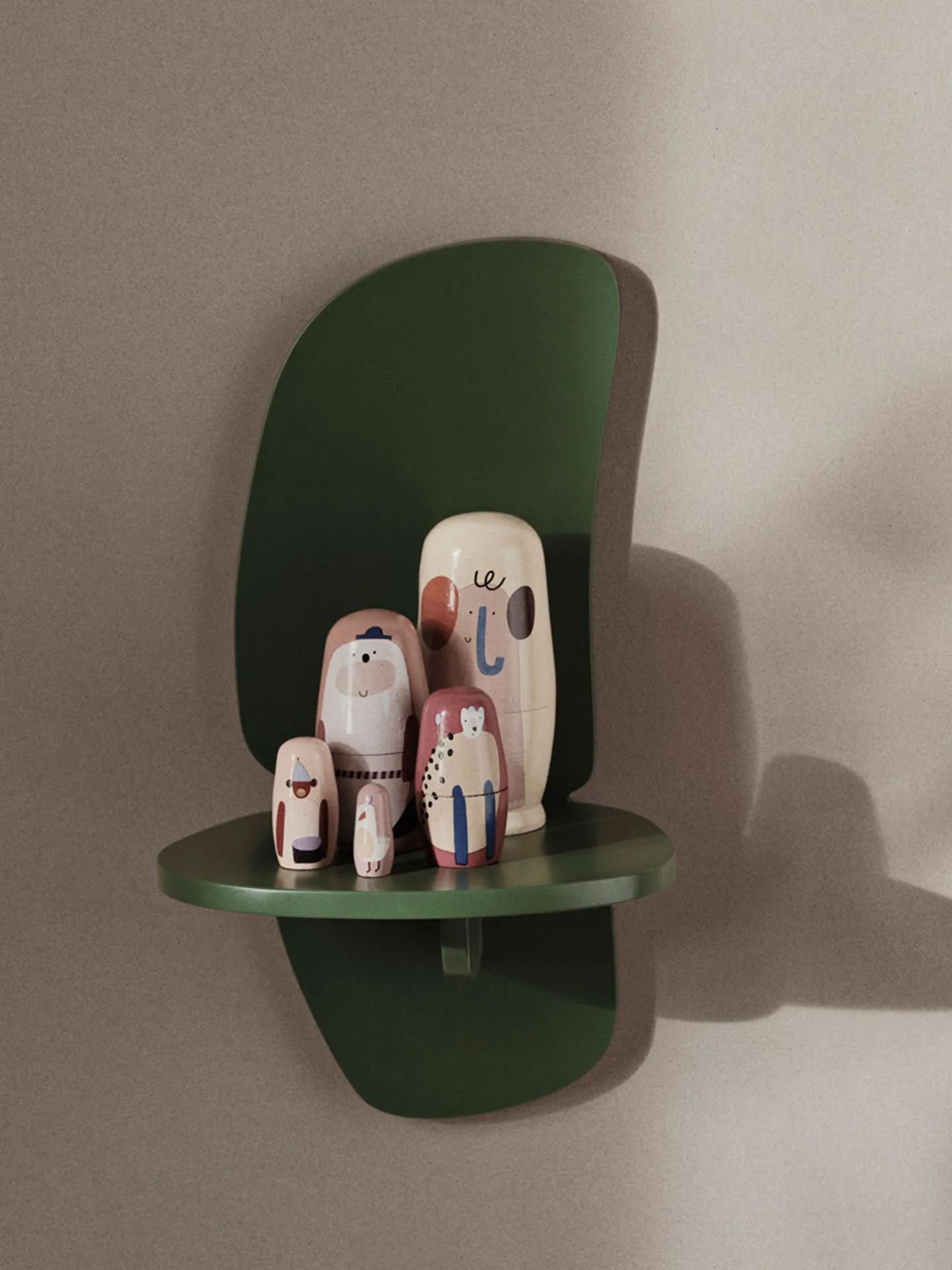 Estantería de pared Pilu 40 cm, Verdant Green Ferm Living