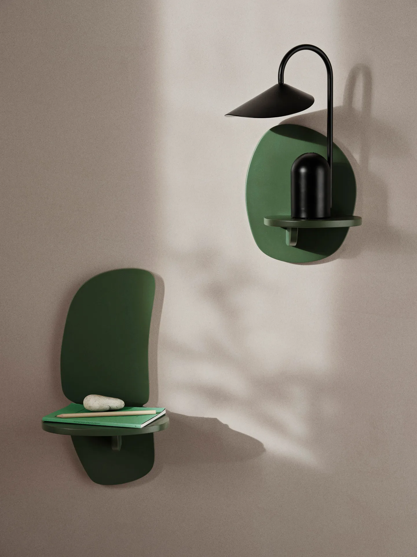 Estantería de pared Pilu 40 cm, Verdant Green Ferm Living