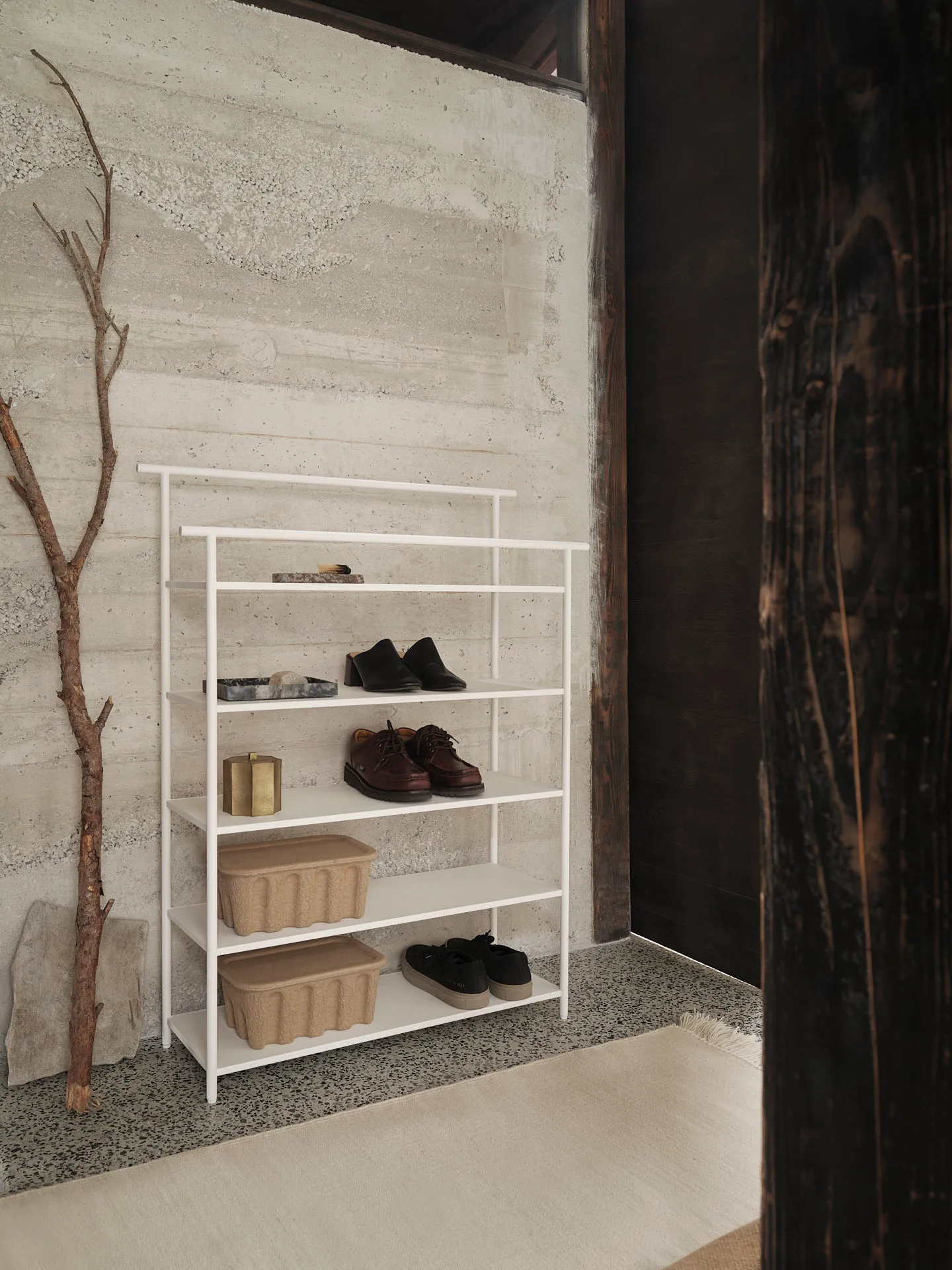 Estantería de suelo Dora, White Ferm Living