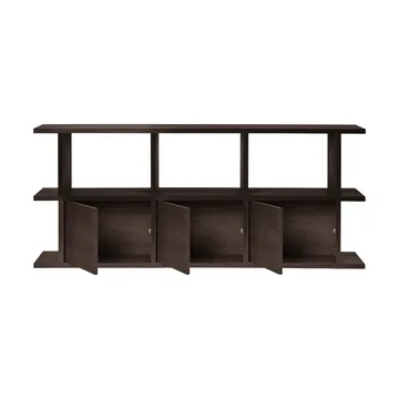 Estantería Kona 3x2 - Dark stained, incl. 3 compartimentos de armario - Ferm Living