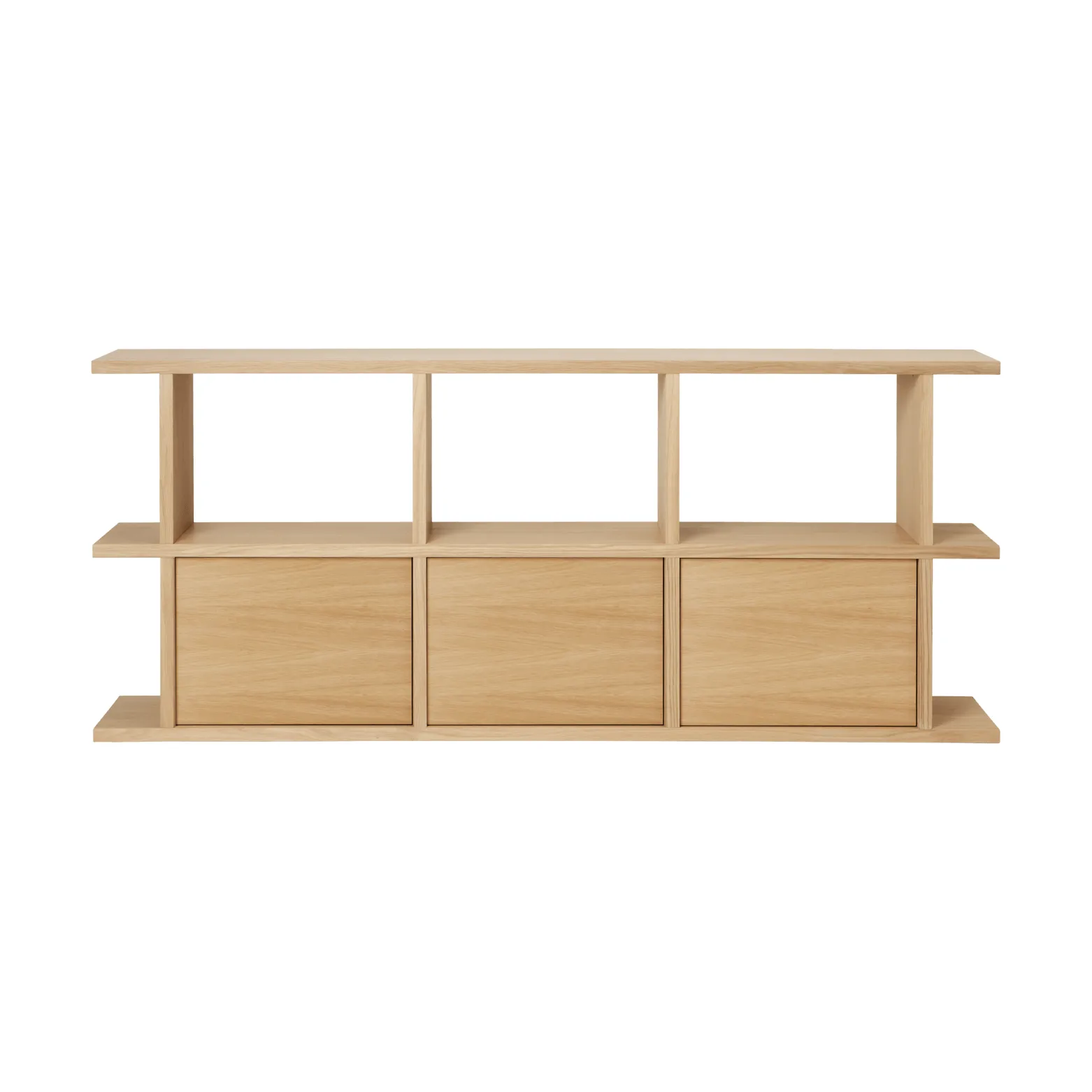 Estantería Kona 3x2, Natural oak, incl. 3 compartimentos de armario Ferm Living