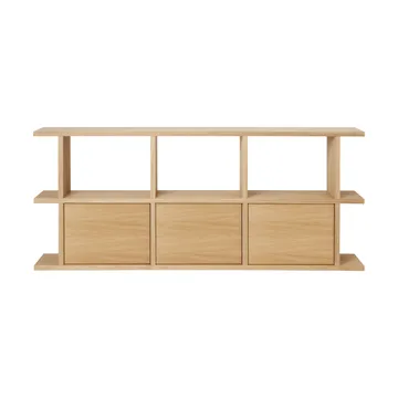 Estantería Kona 3x2 - Natural oak, incl. 3 compartimentos de armario - Ferm Living