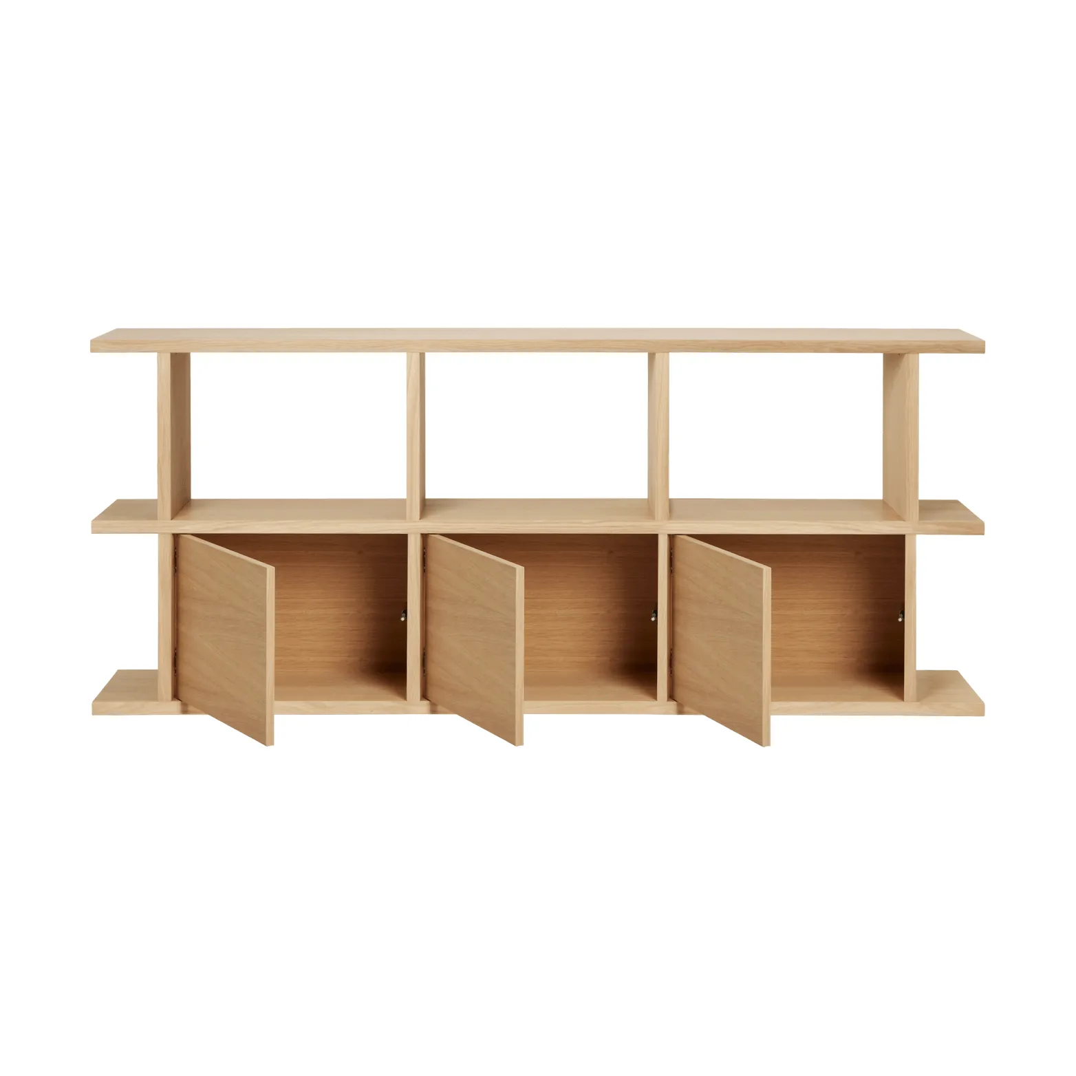 Estantería Kona 3x2, Natural oak, incl. 3 compartimentos de armario Ferm Living