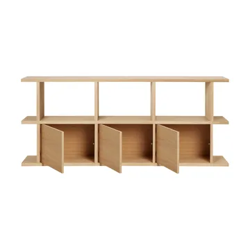 Estantería Kona 3x2 - Natural oak, incl. 3 compartimentos de armario - Ferm Living