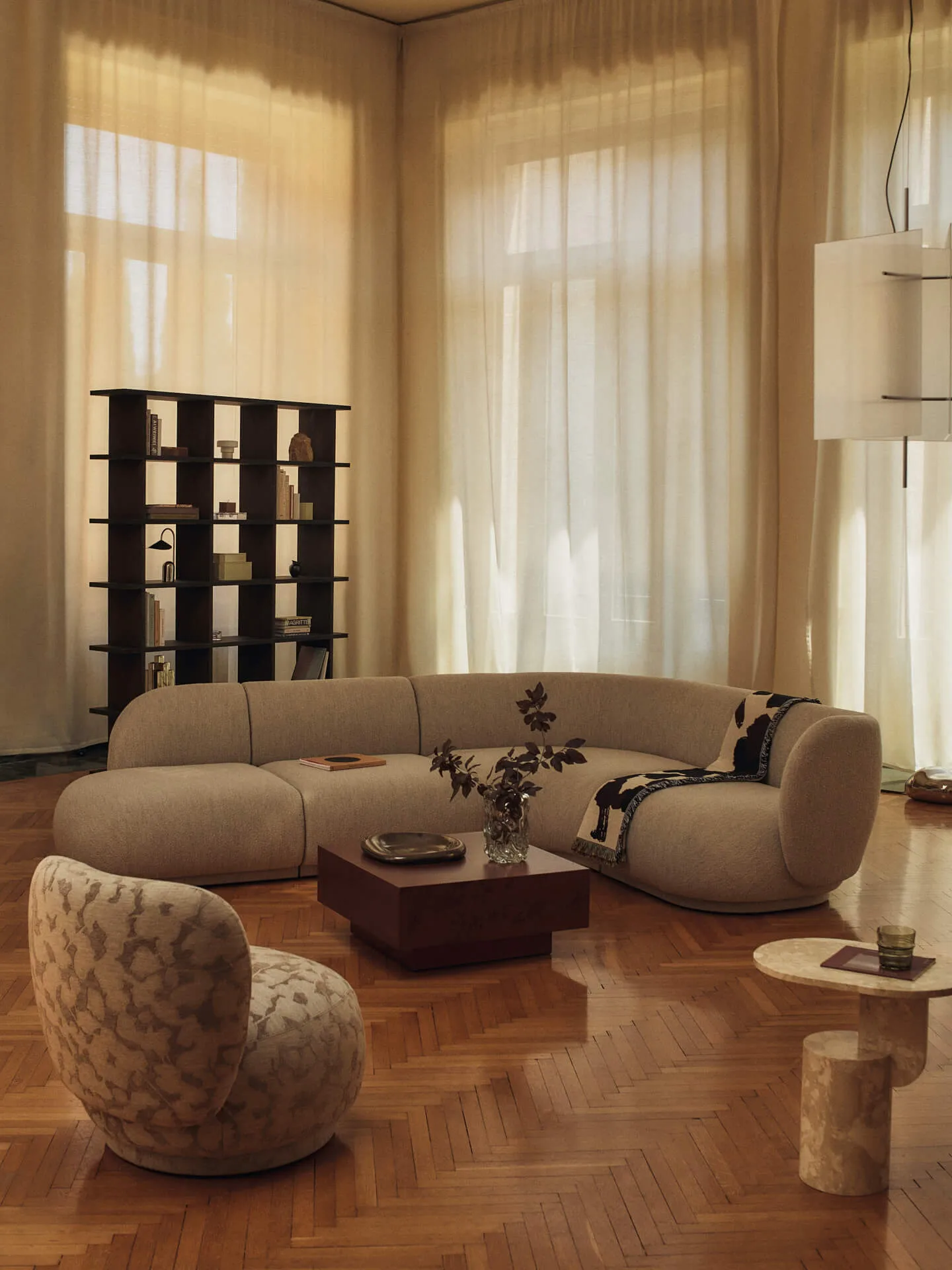 Estantería Kona 3x6, Dark Stained Ferm Living