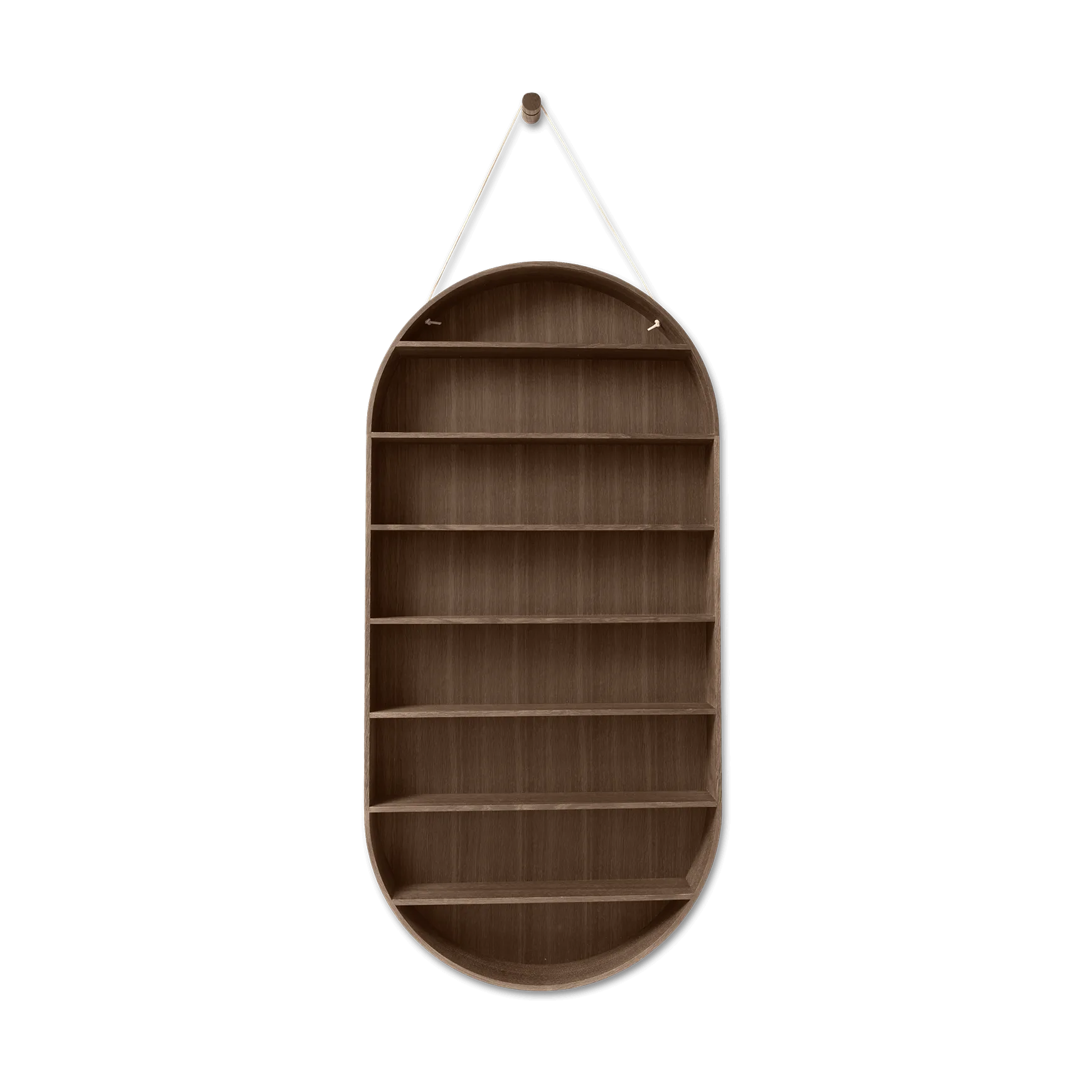 Estantería Oval Dorm, Smoked oak Ferm Living