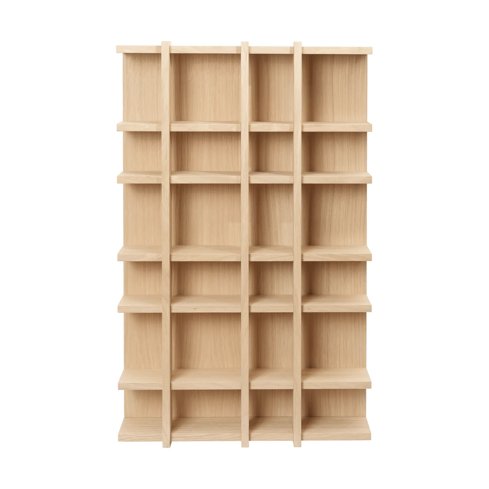 Estantería Tilem, Chapado de roble, 4x6 Ferm Living