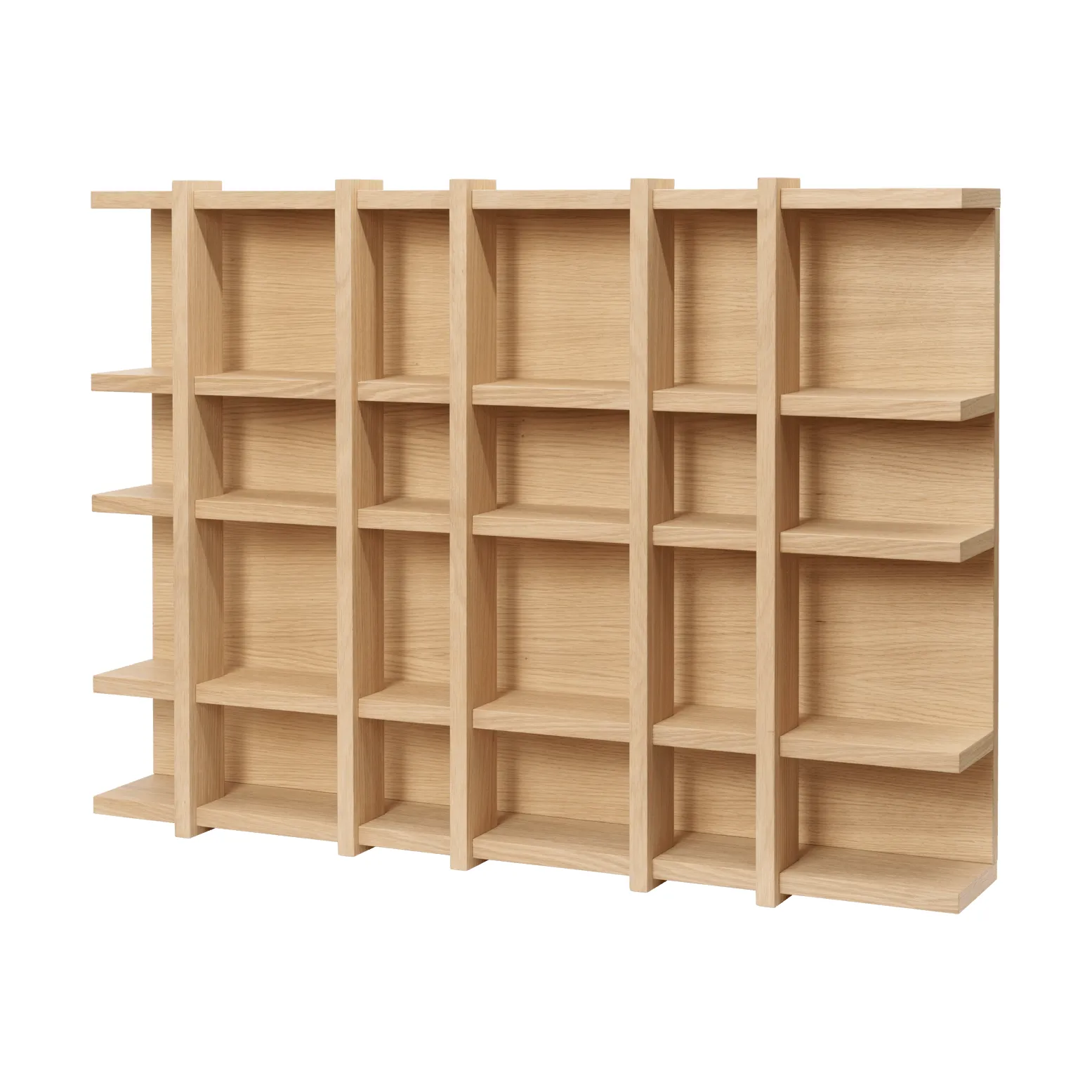 Estantería Tilem, Chapado de roble, 6x4 Ferm Living